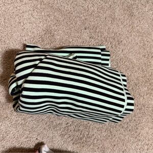 lululemon athletica Black and Mint Striped Scarf